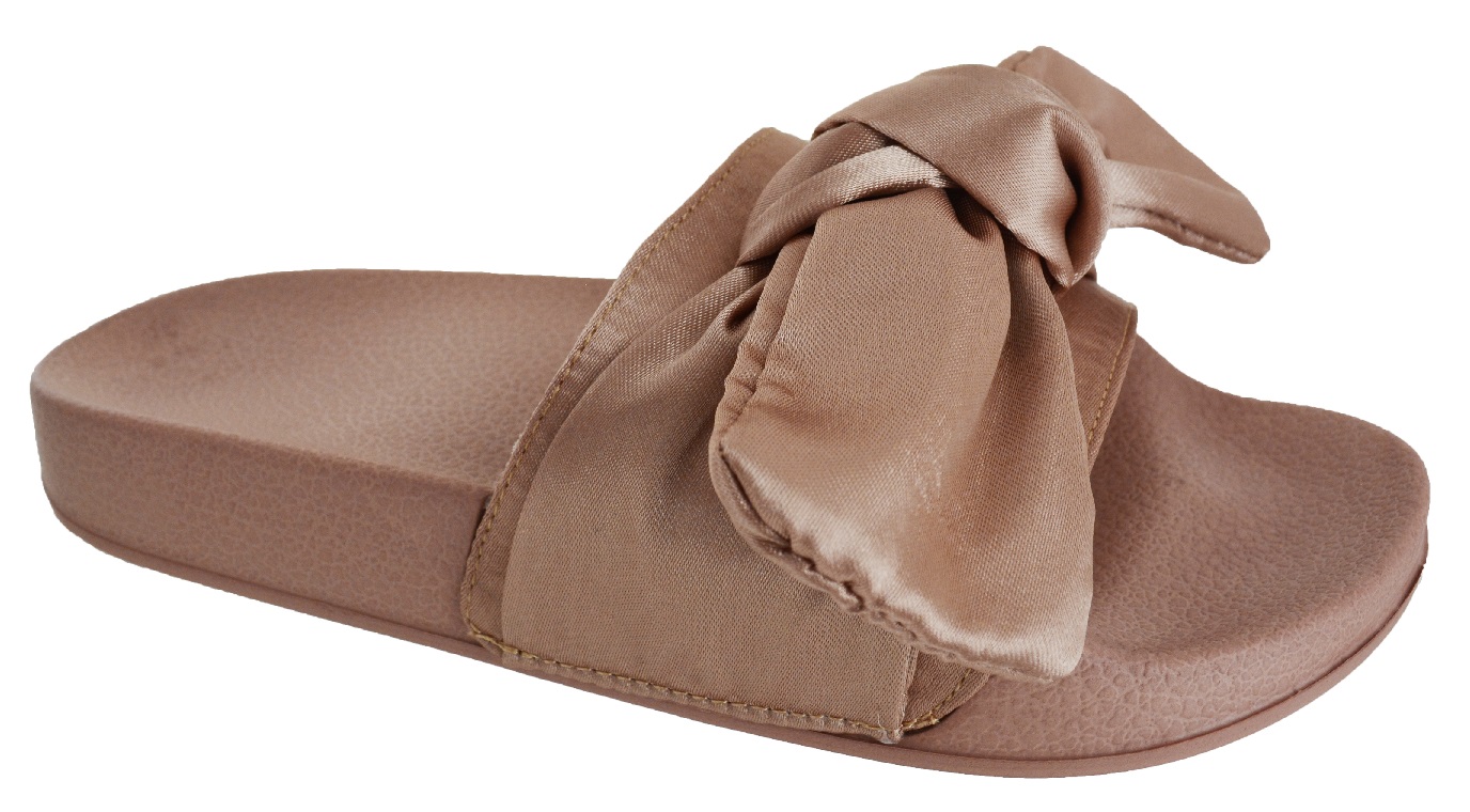 satin sandals flat